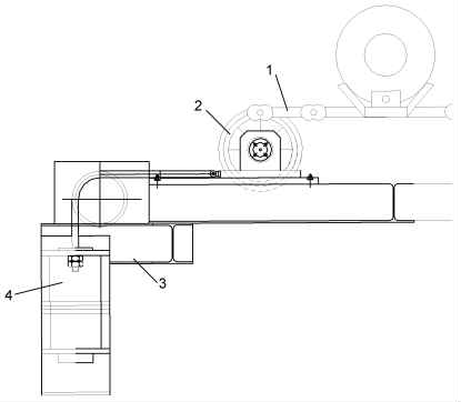 帶拉繩位移傳感器的鋼卷運輸鏈配重裝置